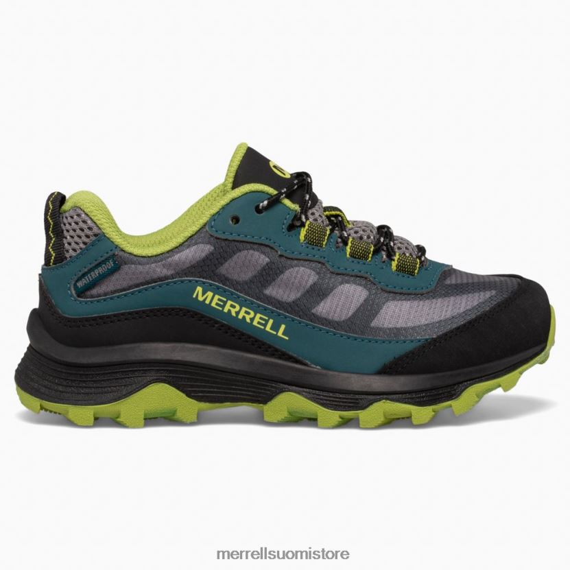 Moab nopeus alhainen vedenpitävä (mk266264) Merrell lapset 2RR88X1370 syvän vihreä/musta kenkiä