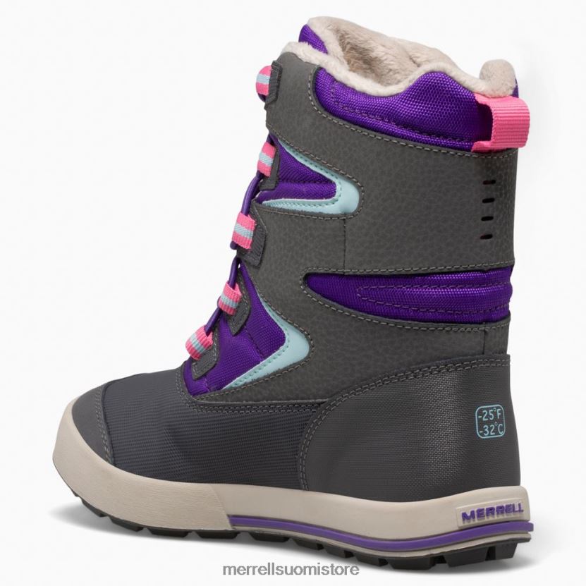Snow Bank 3.0 boot (mk166223k) Merrell lapset 2RR88X1484 Ultravioletti/harmaa kenkiä