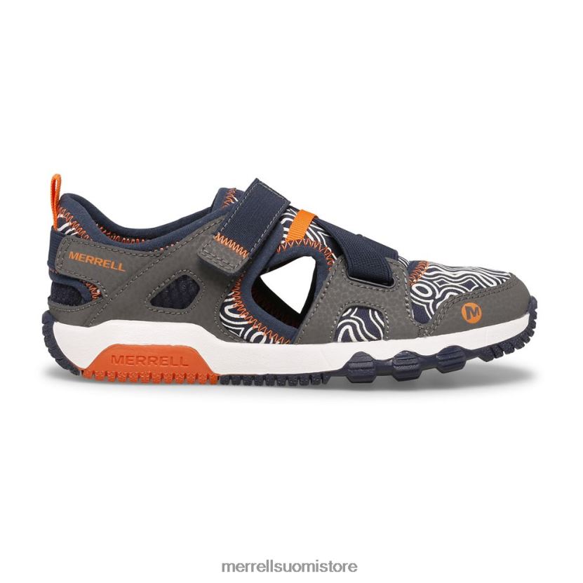 hydrofree roam chroma monarch sandaali (mk265855k) Merrell lapset 2RR88X1503 harmaa/laivasto kenkiä
