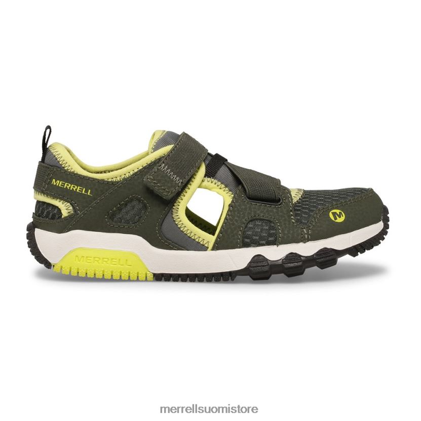 hydrofree roam monarch sandaali (mk265670k) Merrell lapset 2RR88X1501 oliivi/lime kenkiä