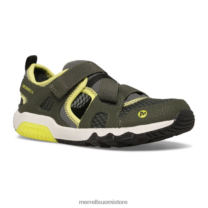 hydrofree roam monarch sandaali (mk265670k) Merrell lapset 2RR88X1501 oliivi/lime kenkiä