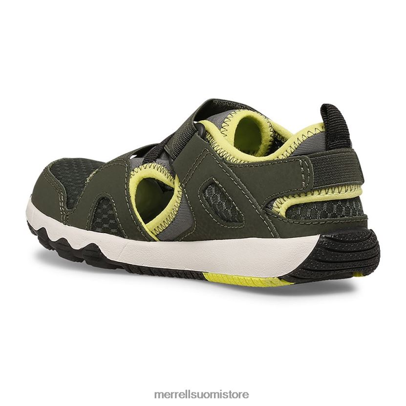 hydrofree roam monarch sandaali (mk265670k) Merrell lapset 2RR88X1501 oliivi/lime kenkiä