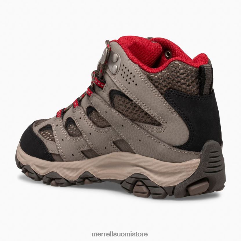 moab 3 mid -vedenpitävä saapas (mk265701) Merrell lapset 2RR88X1430 lohkare/punainen kenkiä