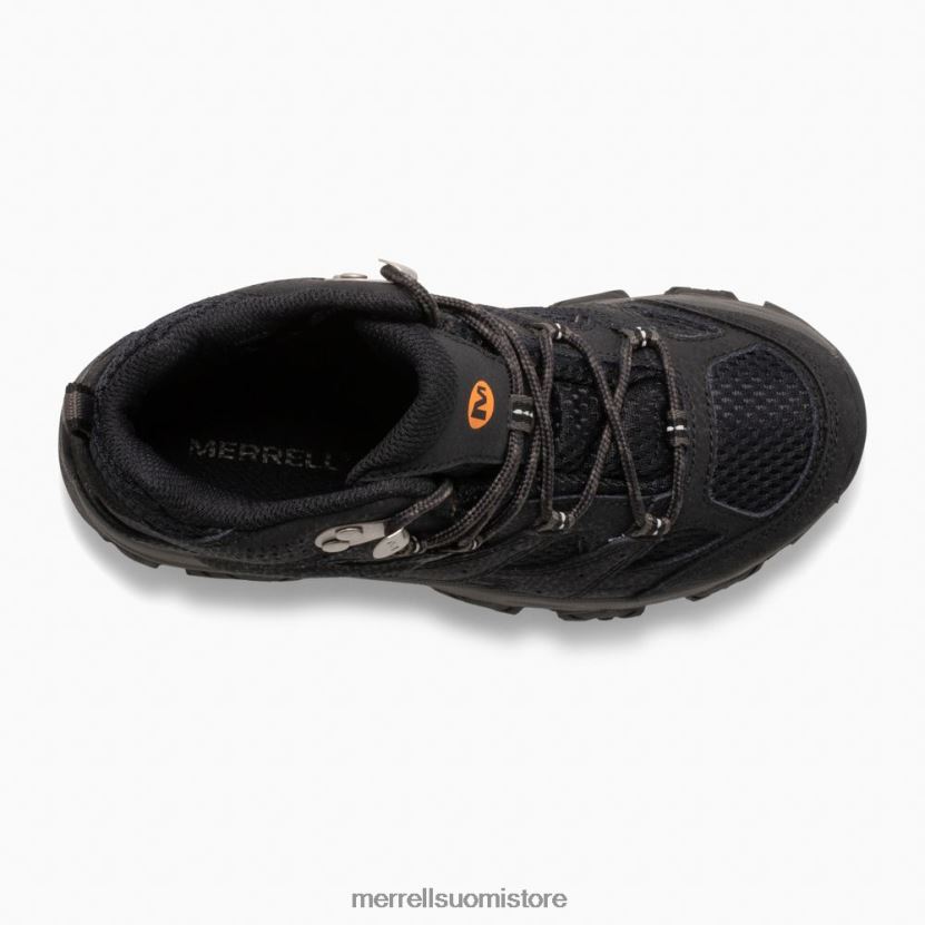 moab 3 mid -vedenpitävä saapas (mk265702) Merrell lapset 2RR88X1431 musta kenkiä