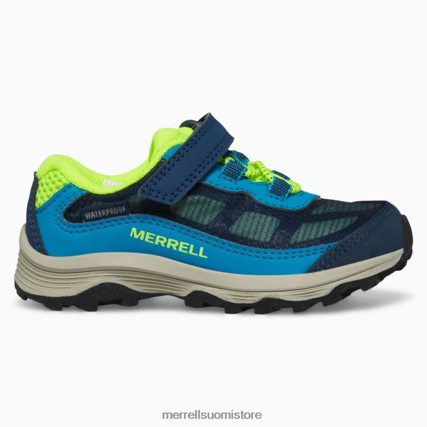 moab nopeus alhainen ilmastointi jr. vedenpitävät tennarit (ml267122) Merrell lapset 2RR88X1368 laivasto/hei viz kenkiä