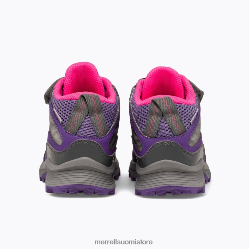 moab speed mid ilmastointi vedenpitävä (mk165209) Merrell lapset 2RR88X1387 harmaa/vaaleanpunainen/violetti kenkiä