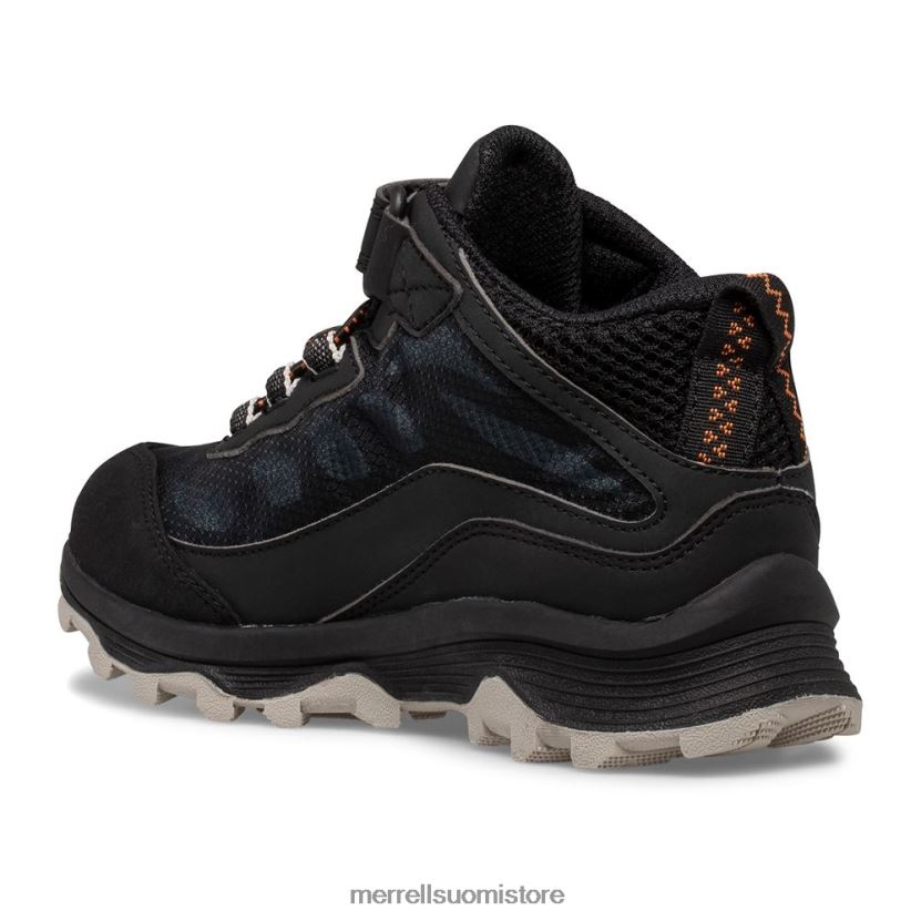 moab speed mid ilmastointi vedenpitävä (mk265951) Merrell lapset 2RR88X1385 musta kenkiä