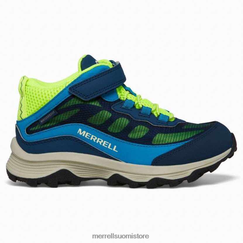 moab speed mid ilmastointi vedenpitävä (mk267121) Merrell lapset 2RR88X1384 laivasto/hei viz kenkiä