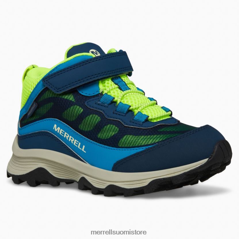 moab speed mid ilmastointi vedenpitävä (mk267121) Merrell lapset 2RR88X1384 laivasto/hei viz kenkiä