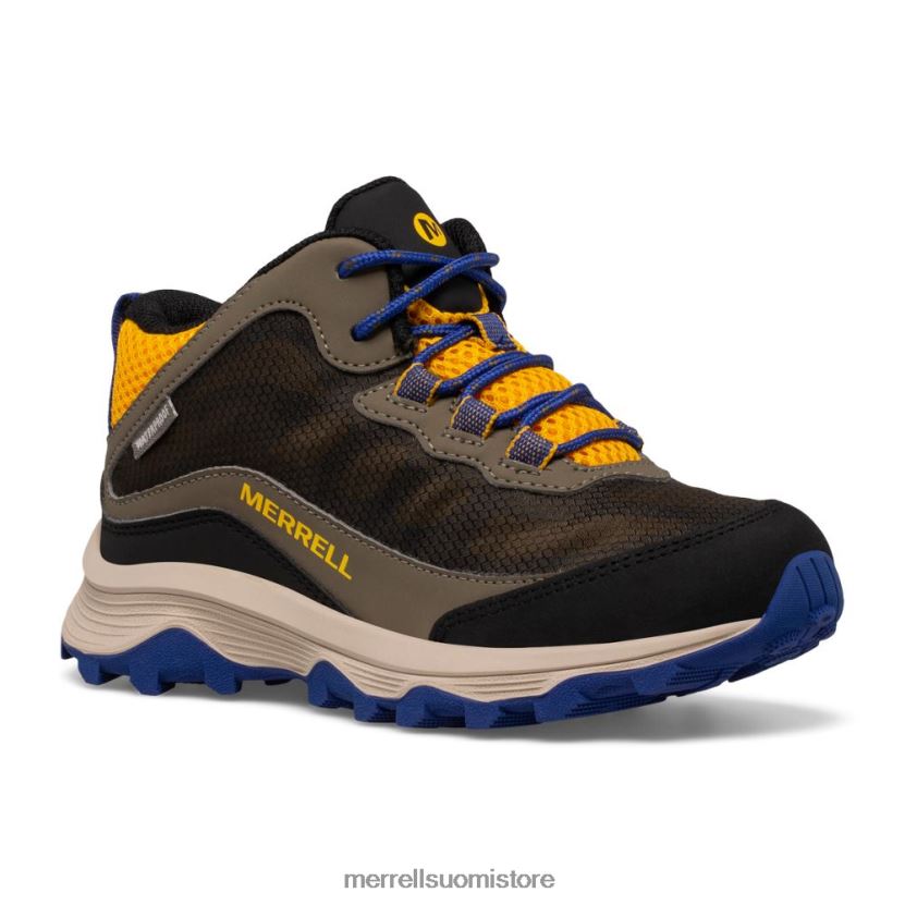 moab speed mid vedenpitävä (mk266263) Merrell lapset 2RR88X1381 koboltti/kulta kenkiä