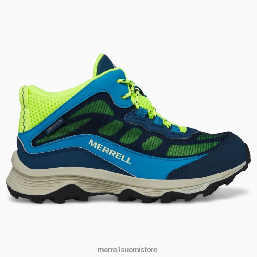 moab speed mid vedenpitävä (mk266776) Merrell lapset 2RR88X1380 laivasto/hei viz kenkiä