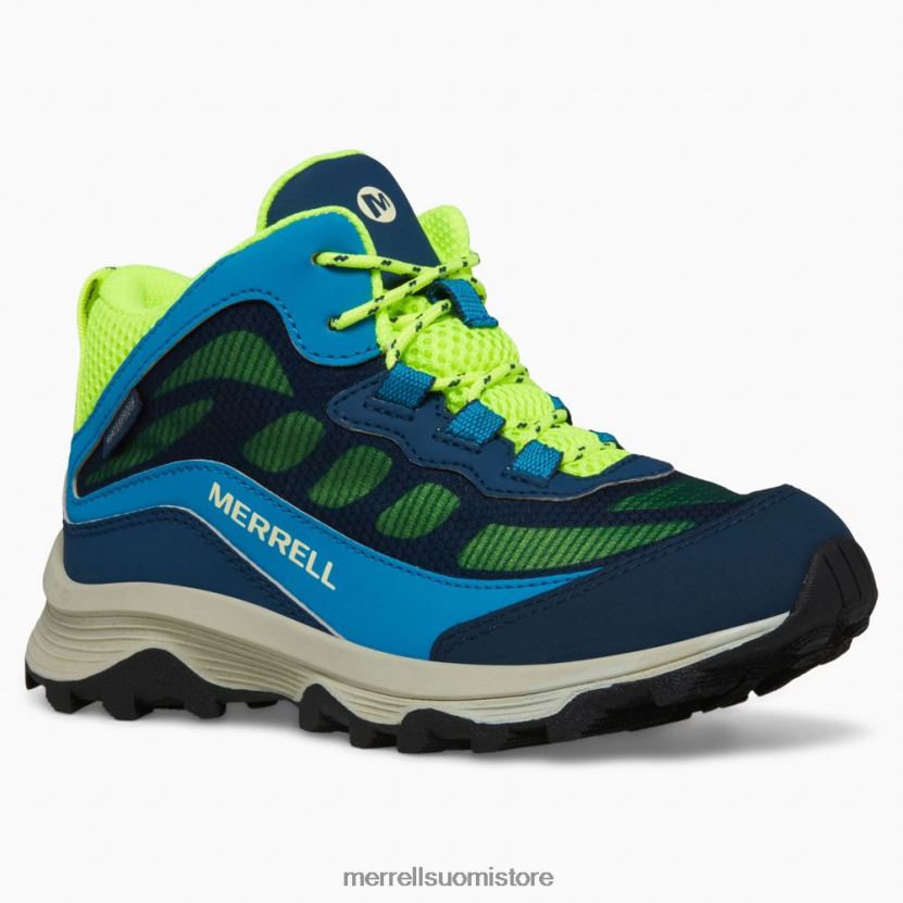 moab speed mid vedenpitävä (mk266776) Merrell lapset 2RR88X1380 laivasto/hei viz kenkiä