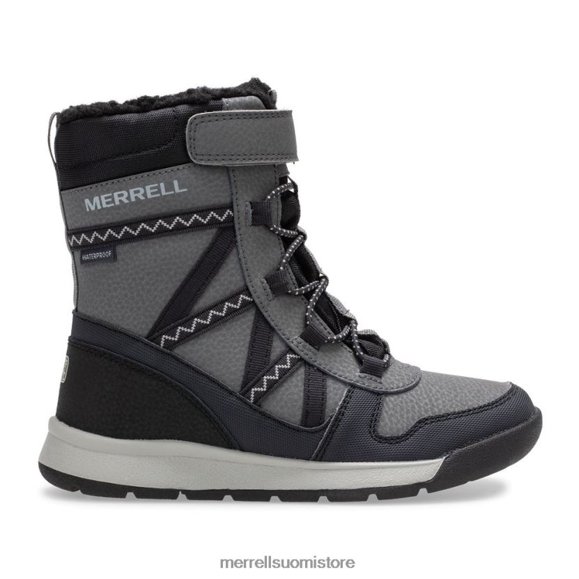 snow crush 2.0 vedenpitävät saappaat (mk263125k) Merrell lapset 2RR88X1507 musta/harmaa kenkiä