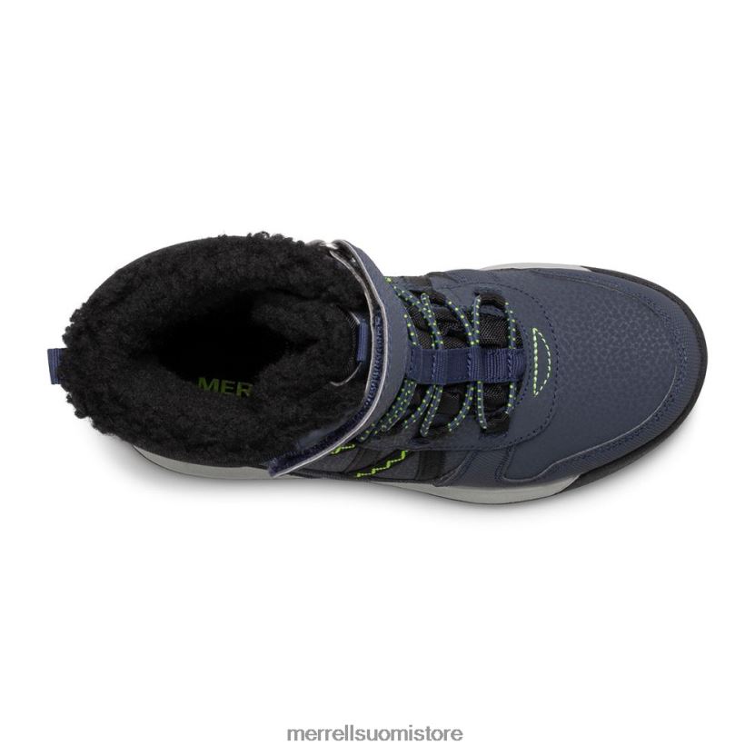 snow crush 2.0 vedenpitävät saappaat (mk263127k) Merrell lapset 2RR88X1508 laivasto/kalkki kenkiä