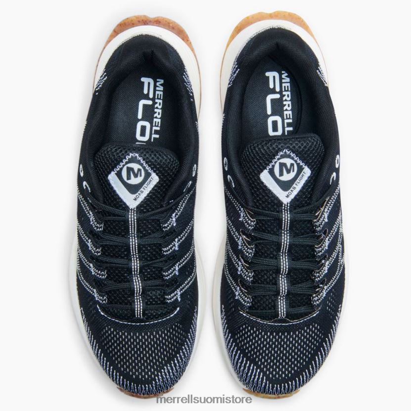 Moab flight eco dye leveä (j067011w) Merrell miehet 2RR88X669 musta valkoinen kenkiä