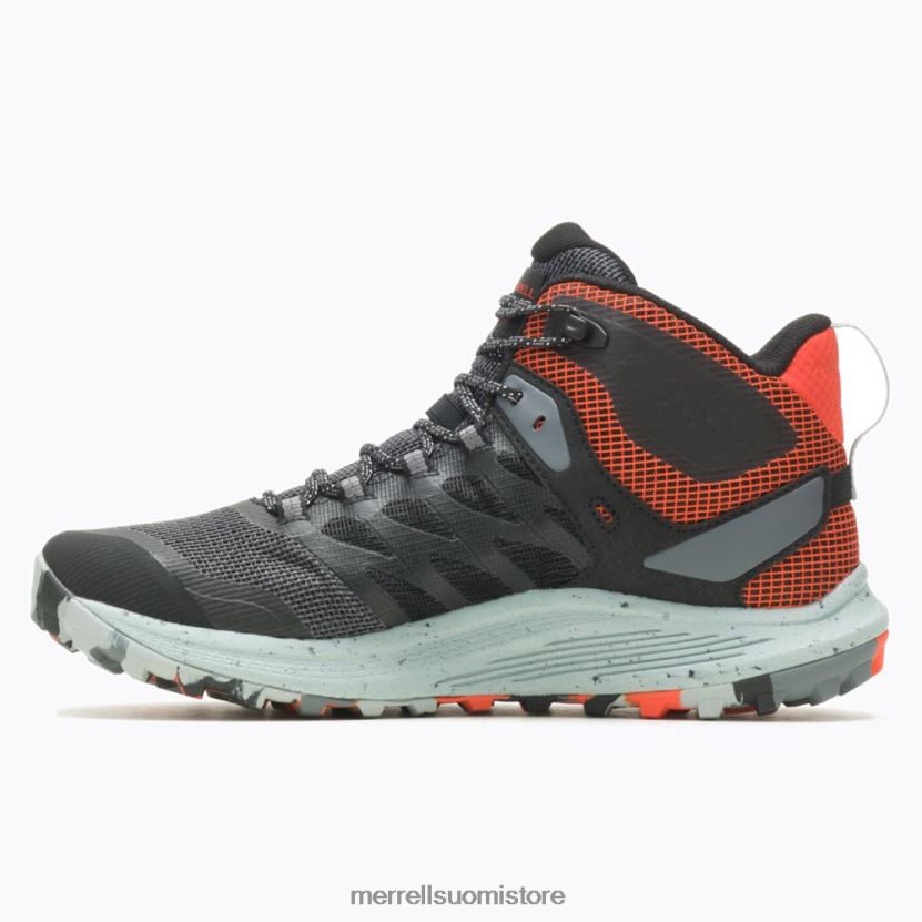 nova 3 mid gore-tex (j067615) Merrell miehet 2RR88X42 musta/mandariini kenkiä