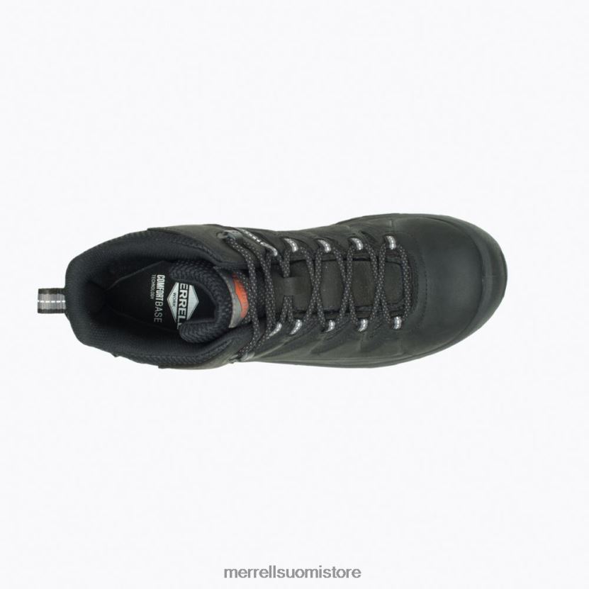 strongfield-nahkainen 6 tuuman vedenpitävä työsaappaat leveä (j099387w) Merrell miehet 2RR88X708 musta kenkiä