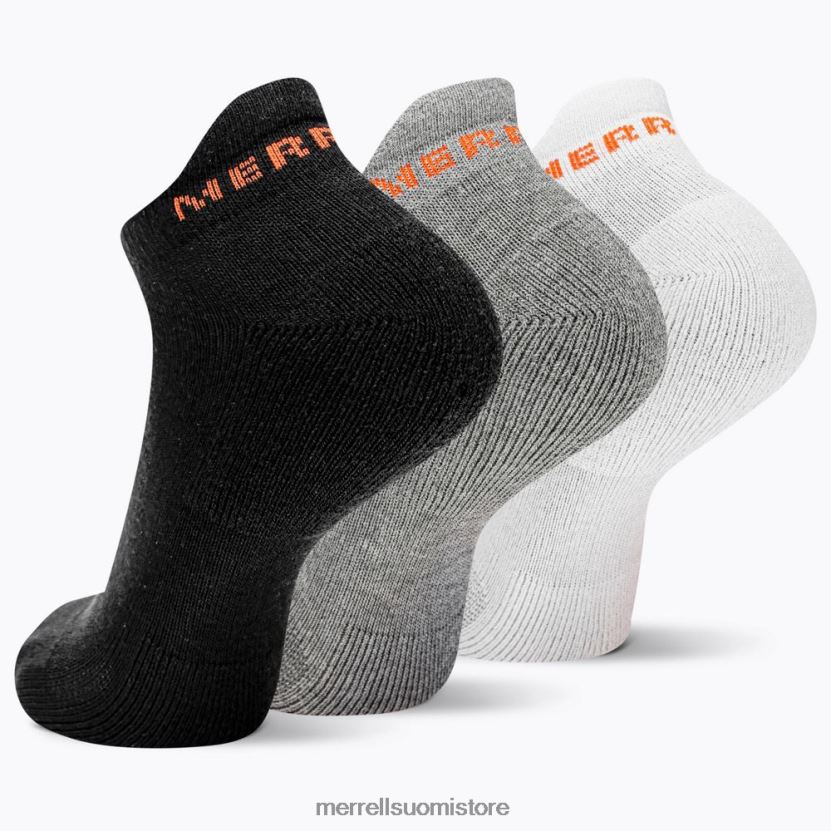 puuvillalappu matalat sukat 3 pakkaus (jsf26528-001) Merrell sukupuolineutraali 2RR88X274 musta lajitelma Lisätarvikkeet
