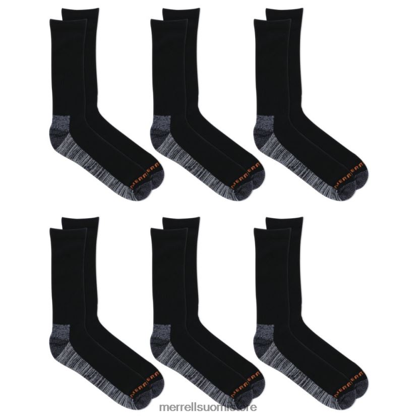 työryhmän sukka 6 kpl (jss26719-010) Merrell sukupuolineutraali 2RR88X266 musta Lisätarvikkeet